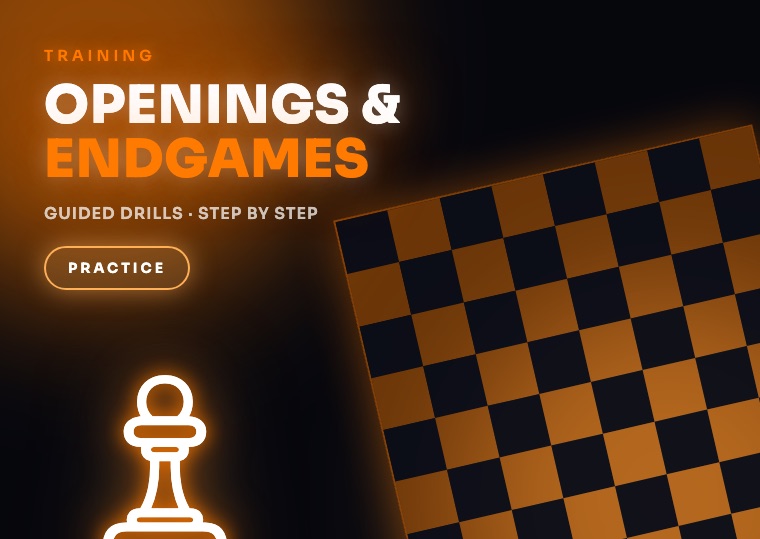 Chess openings and endgames practice